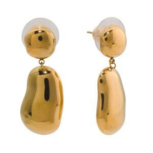 DANNIJO Gold Benny Gold Metal Sculptural Drop Earrings